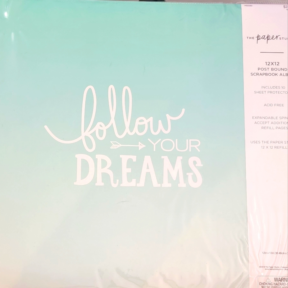 Blank scrap book album